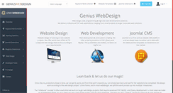 Desktop Screenshot of genius-webdesign.com
